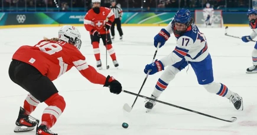 USA Leads Switzerland 2-0 in Women’s Hockey at 2026 Winter Olympics
