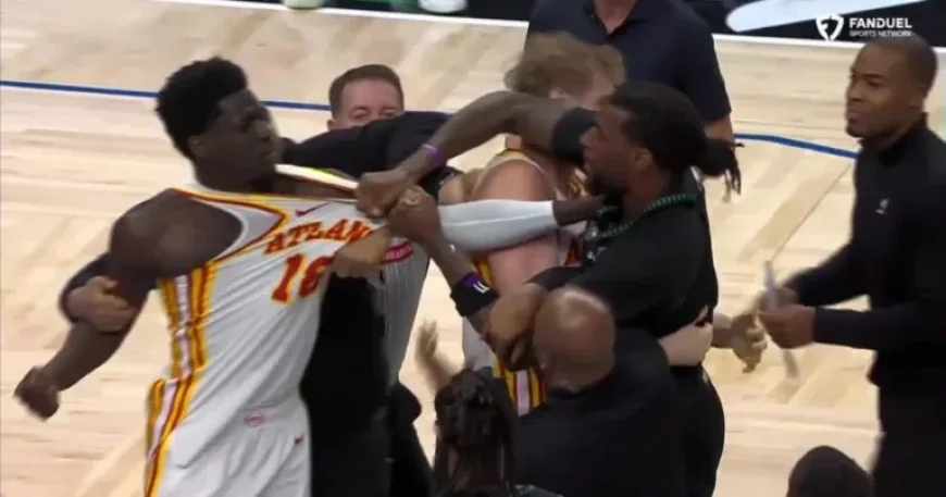 Naz Reid Ejected After Jersey-Grabbing Scuffle Against Hawks