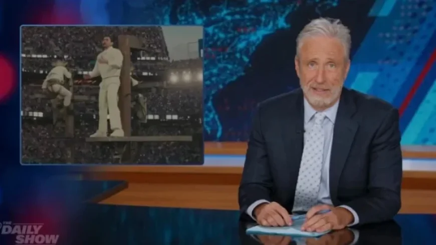 Jon Stewart Criticizes Conservative Backlash to Bad Bunny Halftime Show