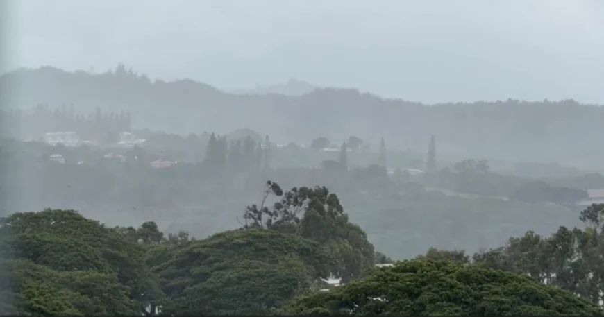 Strong Winds and Heavy Rain Persist Across the State Monday