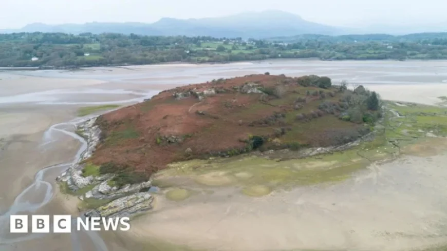 Island Near Portmeirion for Sale; Requires Waders for Access