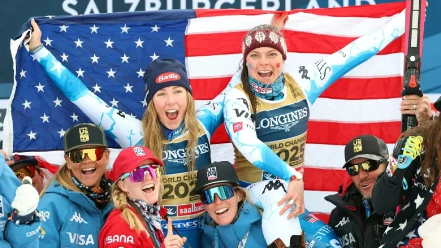 Olympic Champions Johnson and Shiffrin Lead Women’s Combined Team