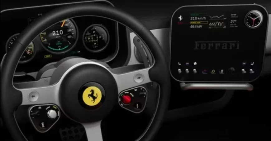 Ferrari Unveils Name and Interior of First Electric Car