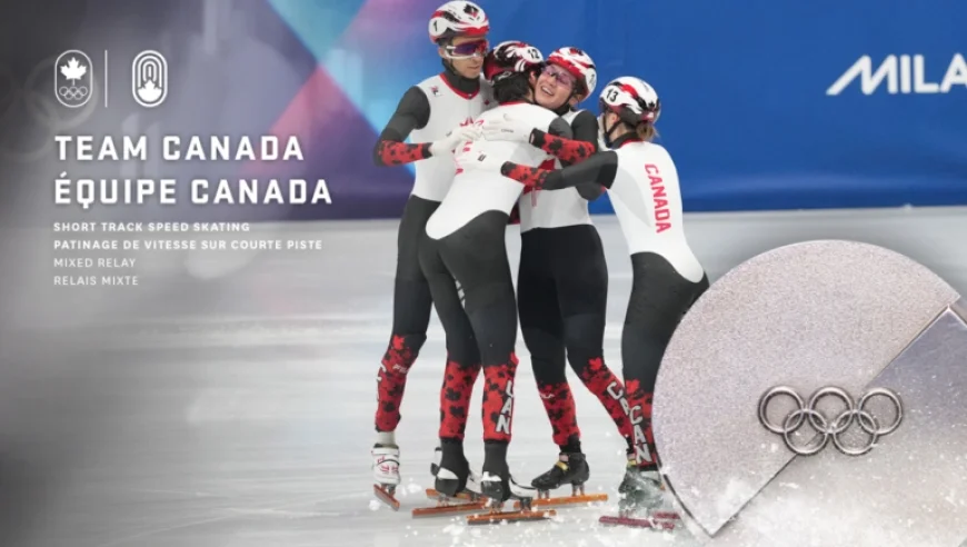 Canada Secures Silver in 2026 Milano Cortina Short Track Mixed Relay