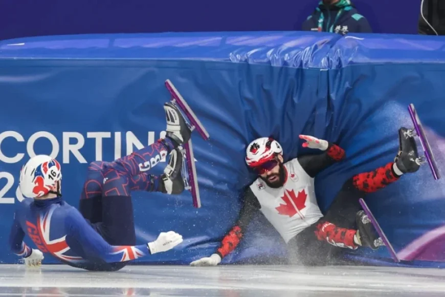 Steven Dubois Falls, Exits 1000m Short Track Speed Skating Qualifiers