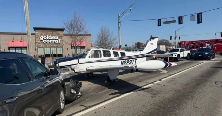 Small Plane Crashes into Vehicles During Gainesville Emergency Landing