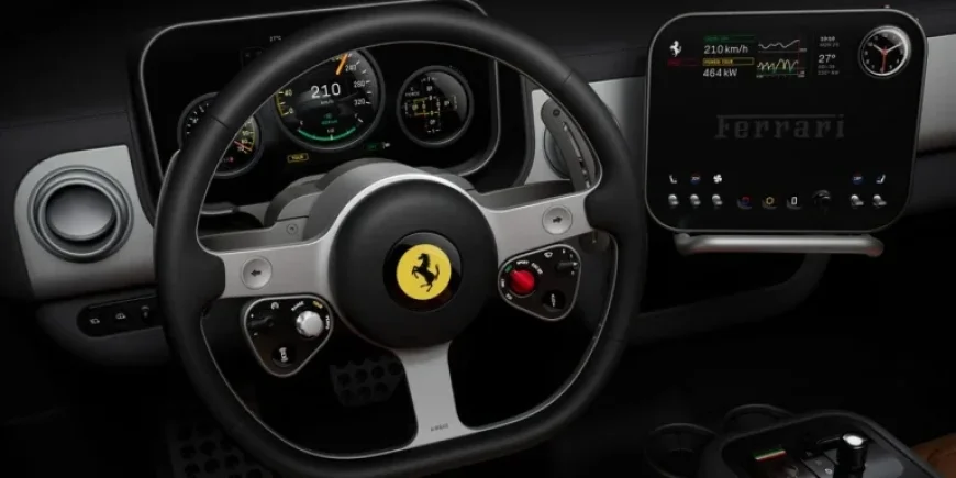 Ferrari’s First Electric Car Emphasizes Physical Buttons and Knobs