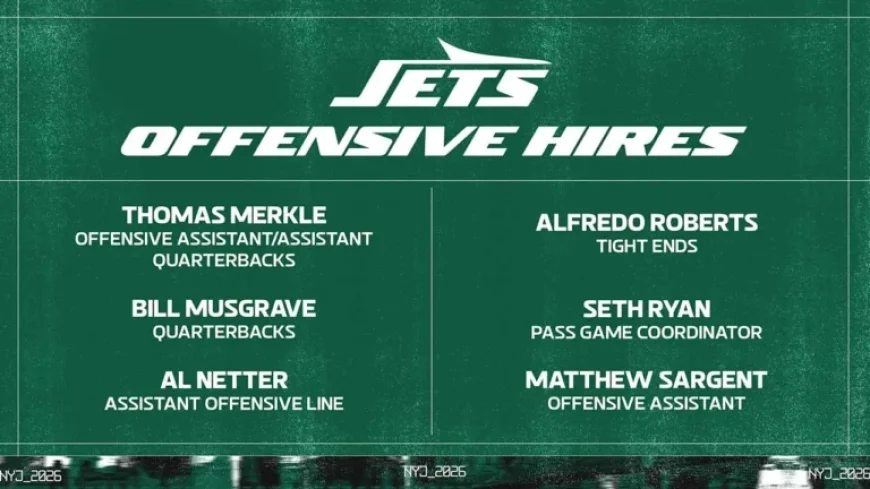 Jets Bolster Offensive Coaching Staff with Six New Additions