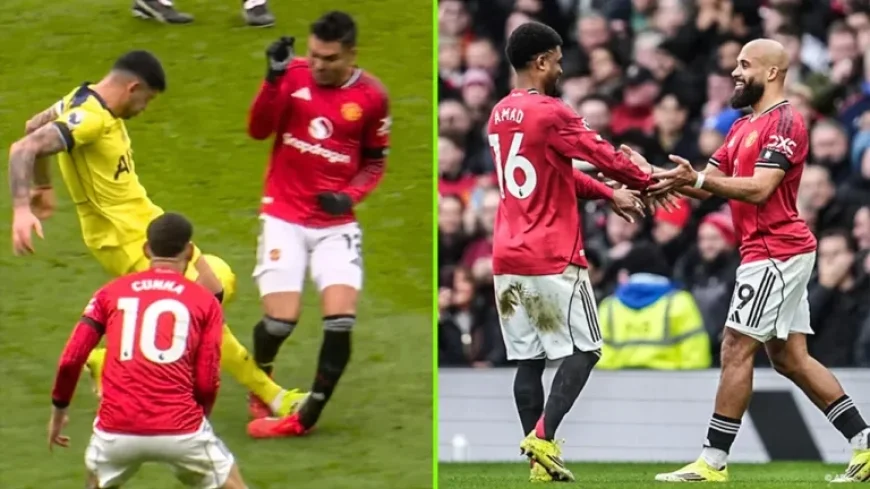 Manchester United Dominates 10-Man Tottenham, Achieves Perfect 12 Points