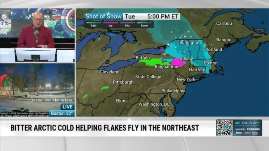 Northeast Faces More Snow from Clipper System Tuesday-Wednesday