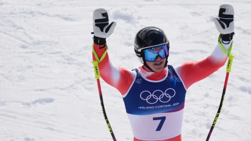 Franjo van Allmen Clinches Third Gold in Super-G at Olympia-News