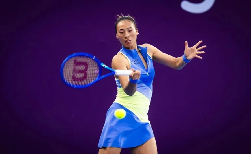 Zheng Triumphs in Three Sets to Face Rybakina in Doha Match