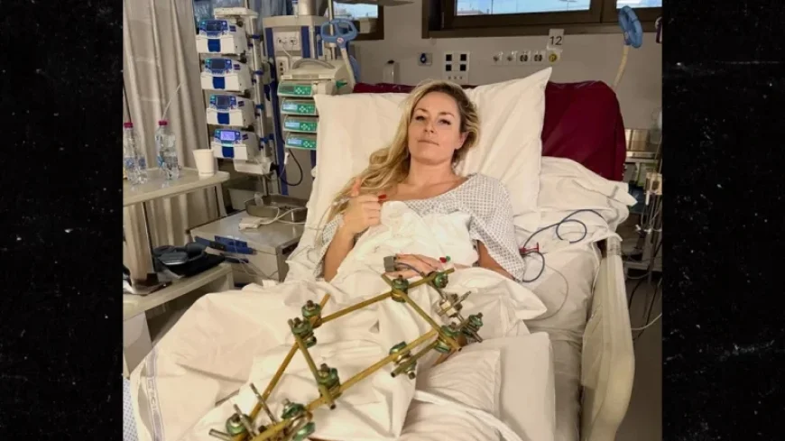 Lindsey Vonn Successfully Undergoes Third Surgery for Broken Leg, Shares Hospital Photo