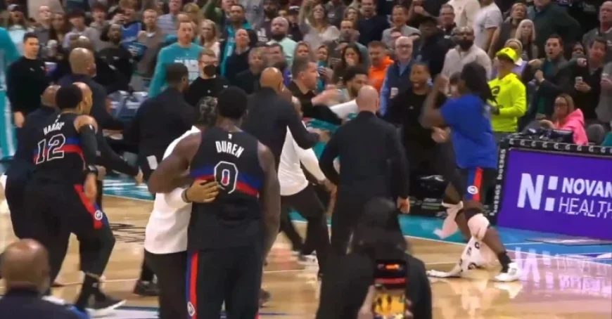 Hornets-Pistons Clash Sparks Historic NBA Fight with Lasting Consequences