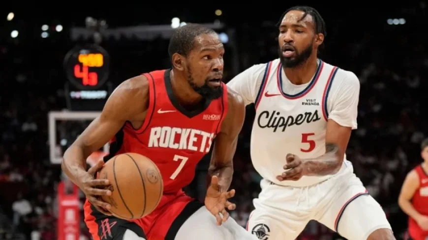 Durant Scores 26 in Rockets’ Win Over Clippers
