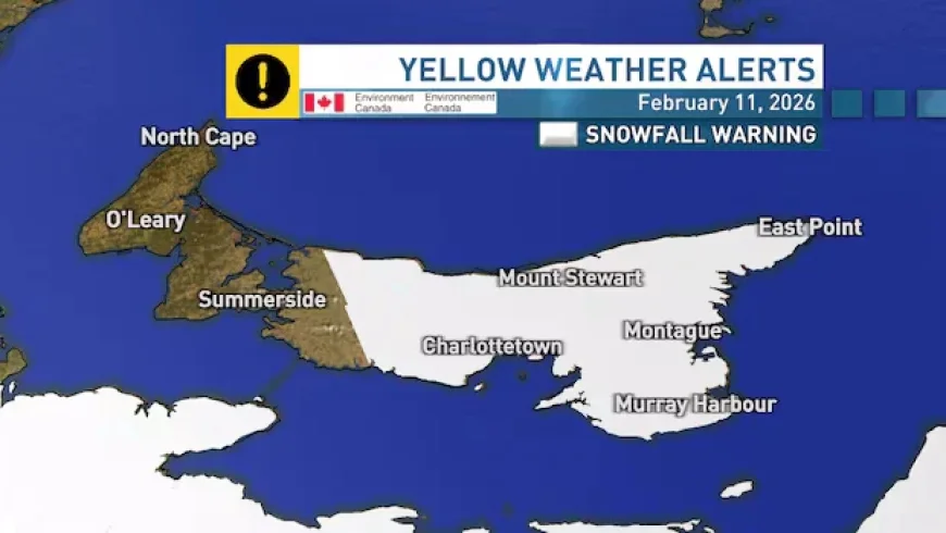 Snowfall Alert for Kings and Queens Counties in P.E.I.