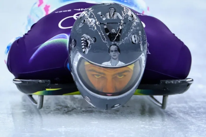 Ukrainian Athlete Disqualified from Olympic Skeleton for Helmet Images