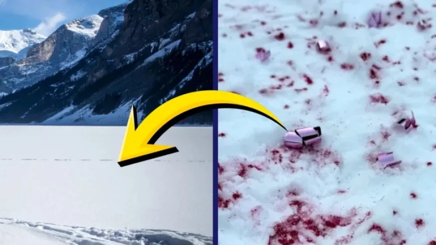 Illegal Gender Reveal Sparks $25K Fine, Leaves Pink Stains on Lake Louise