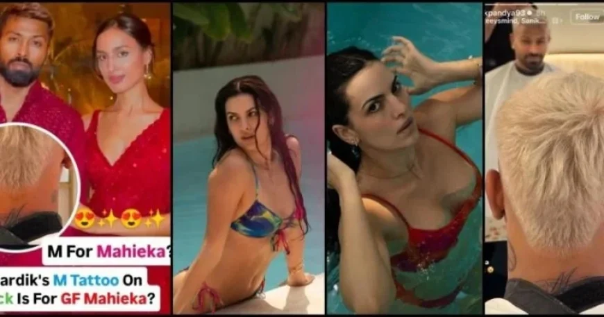 Hardik Pandya Tattoos Mahieka’s Initial; Ex-Wife Natasa Posts Swimsuit Photos