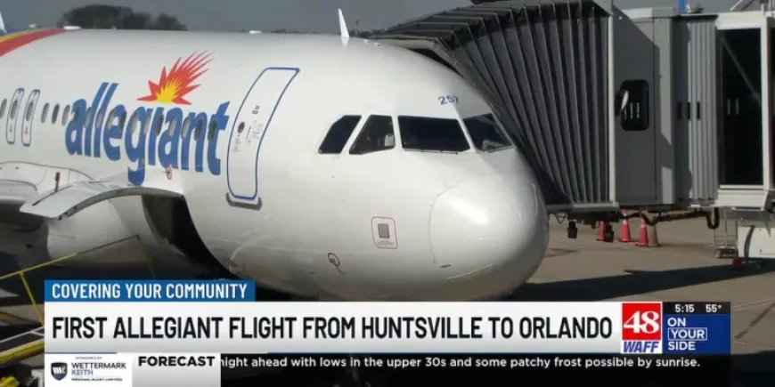 Allegiant Air Launches New Direct Service from Huntsville to Orlando