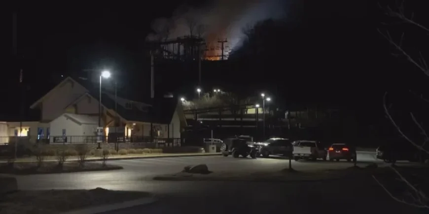 Crews Battle Commercial Fire at Skyland Ranch in Sevierville