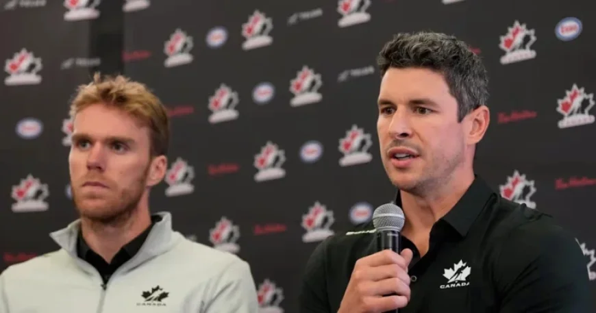 Sidney Crosby Passes Team Canada Torch to Connor McDavid for 2026 Olympics