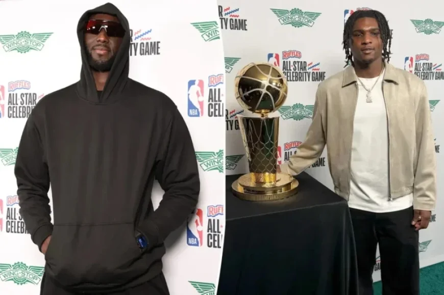 Cam Ward’s Chain, Tacko Fall’s Height Shine at NBA All-Star Celebrity Green Carpet