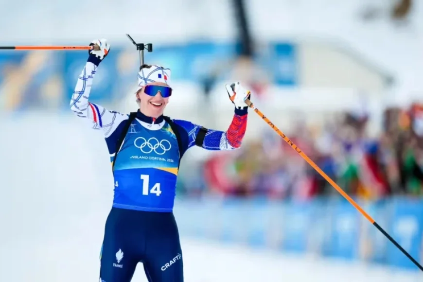 Julia Simon Overcomes Early Error to Win 15 km Gold in Milan/Cortina