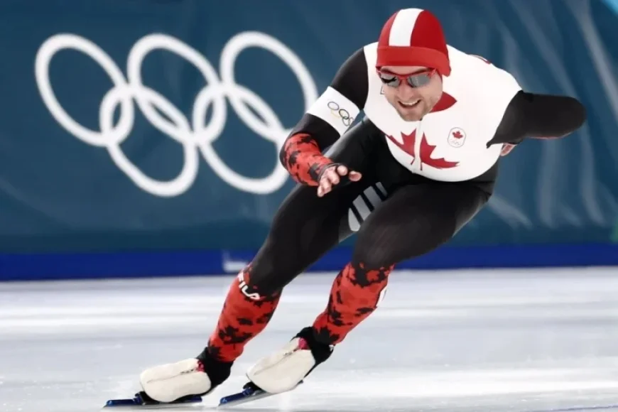 Laurent Dubreuil Wins Bronze in 500m Speed Skating