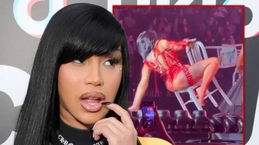 Cardi B Stumbles on Stage at ‘Little Miss Drama’ Tour