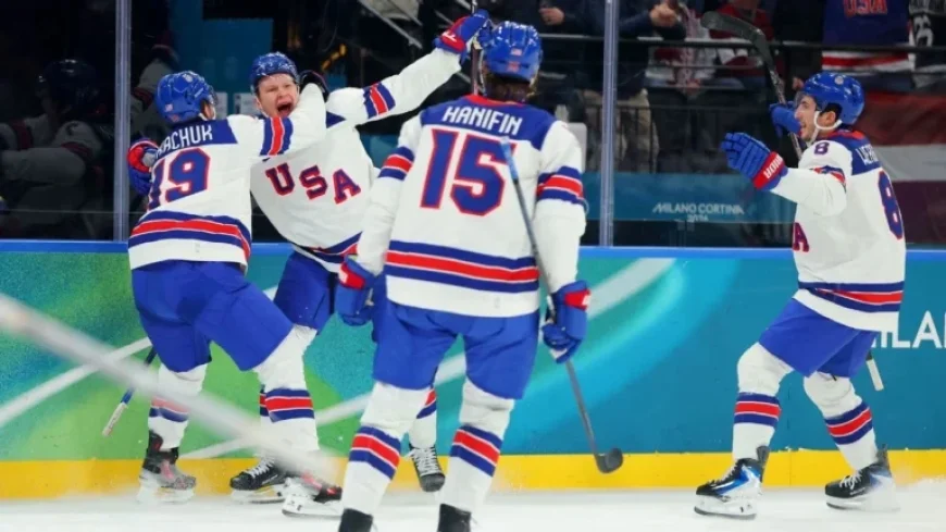 U.S. Men’s Hockey Defeats Latvia in Olympic Opener