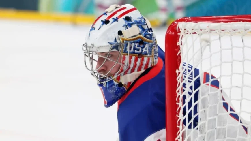 Swayman Leads Team USA in Goal Against Denmark