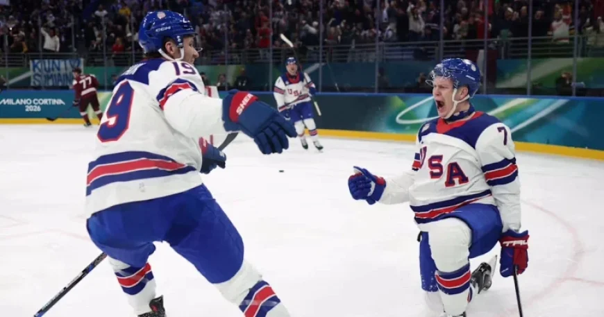 USA Men’s Ice Hockey Triumphs 5-1 Over Latvia in 2026 Winter Olympics Opener