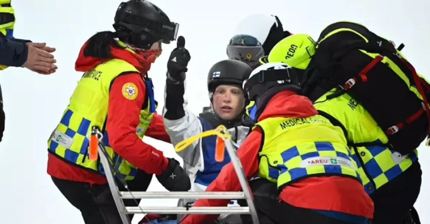 Finnish Skier Elias Lajusen in Good Health After Dangerous Olympic Fall