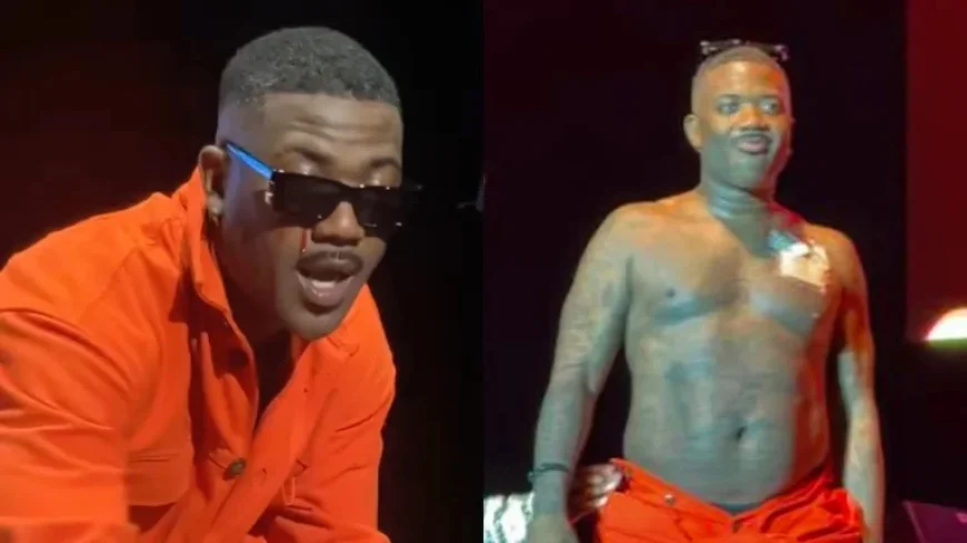 Ray J Performs as Blood Streams from Eye and Chest Patch Shows