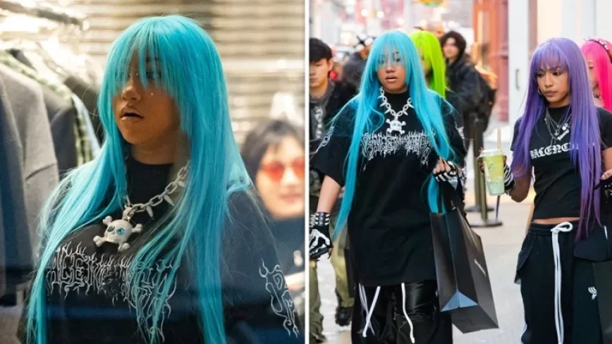 North West Shines in Neon with Friends at Alexander Wang NYC Event