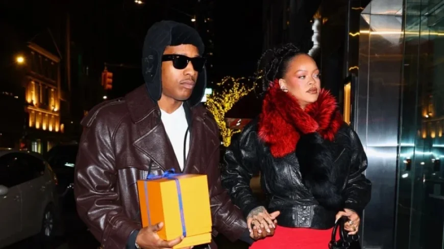 Rihanna and A$AP Rocky Stun in Bold Valentine’s Day Outfits