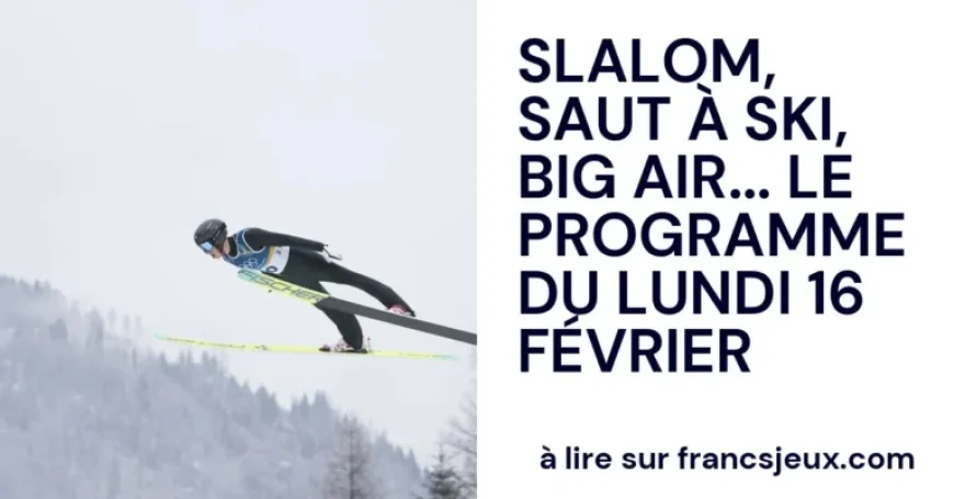 Monday’s Winter Sports Schedule: Slalom, Ski Jumping, Big Air