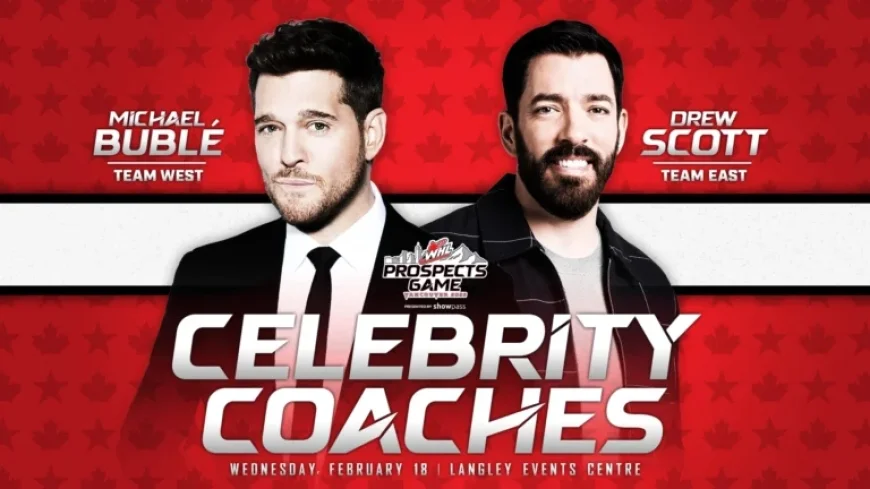 Michael Bublé, Drew Scott Join as Coaches for 2026 WHL Prospects Game