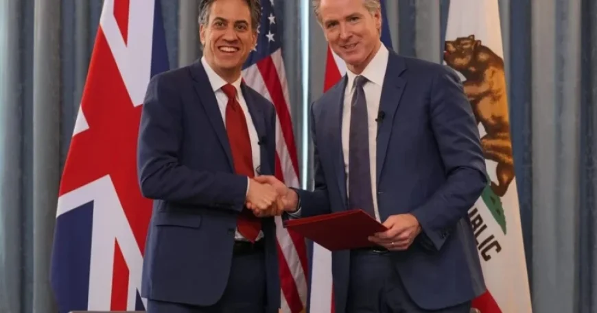 Newsom Signs Clean Energy Pact with UK in California Agreement