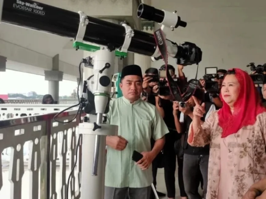 Moon Sighting at KH Hasyim Asy’ari Grand Mosque Jakarta Yet Unseen