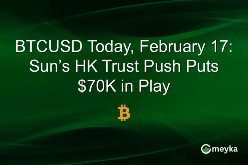 Sun’s HK Trust Initiative Targets $70K BTCUSD Milestone on February 17