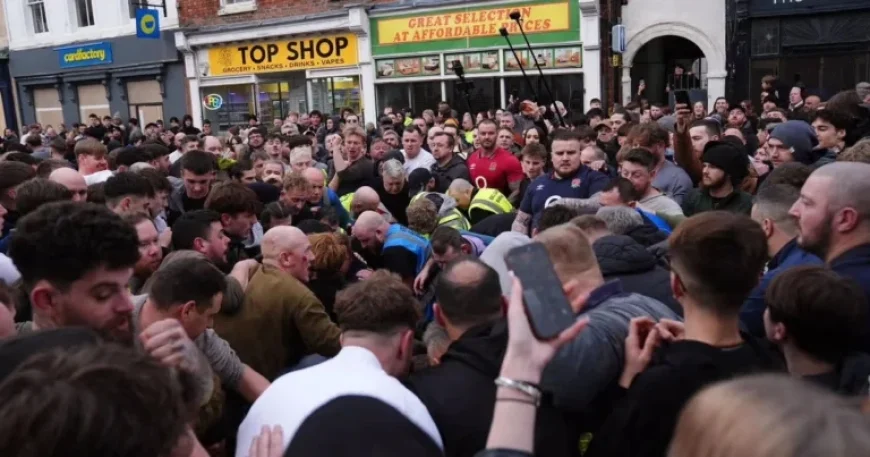 Atherstone Ball Game Turns Brutal as Tense Match Unfolds