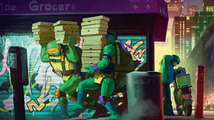 TMNT Unveils New Dimension in Magic: The Gathering’s NYC Plane
