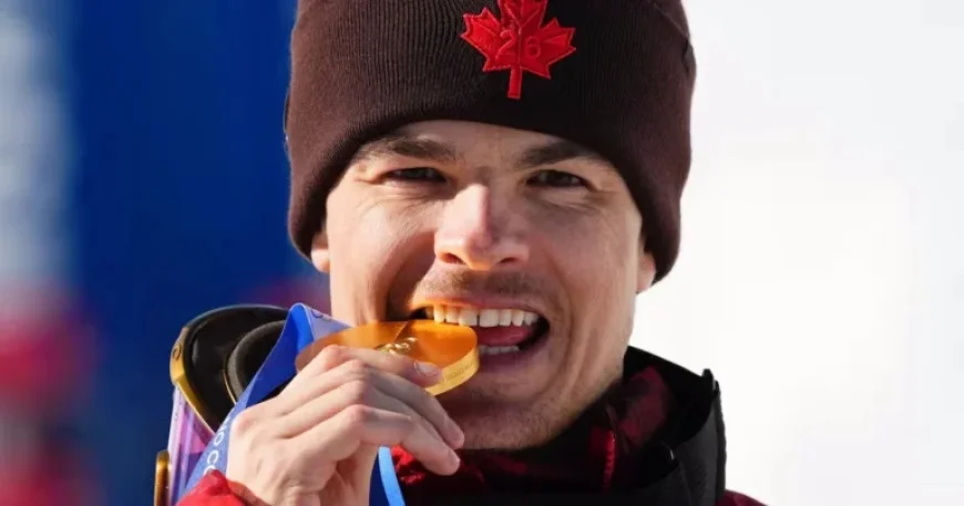 Mikael Kingsbury Celebrates Perfect Gold Win in Final Olympics