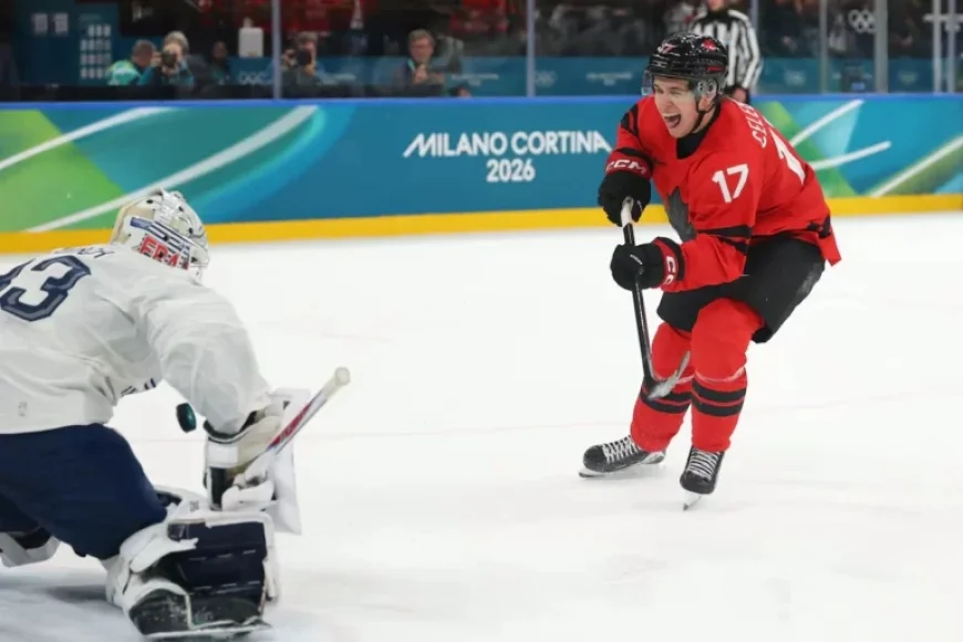 Celebrini Shines at Olympics, Rising as a Celebrity