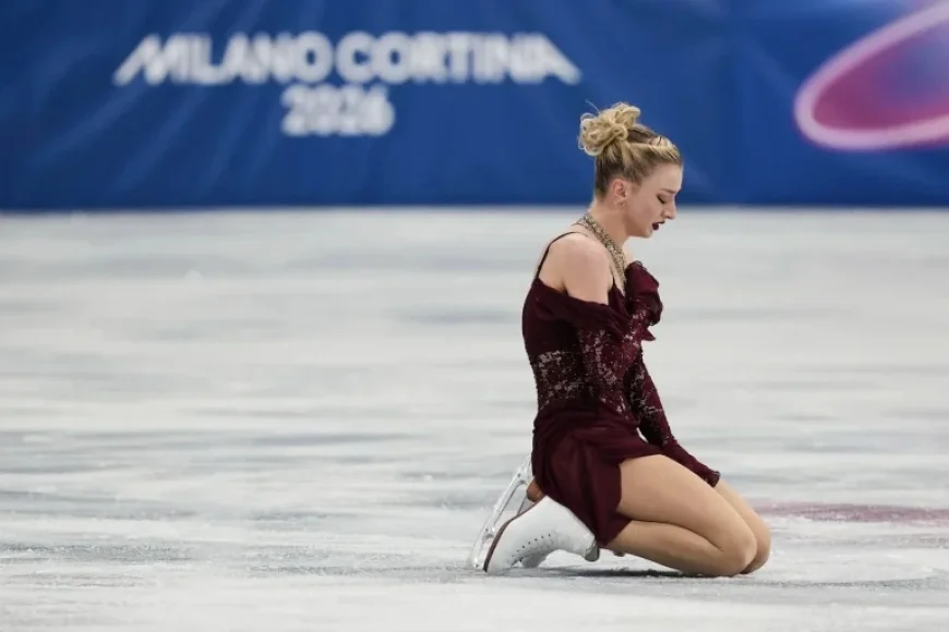 Amber Glenn Stumbles in Olympic Figure Skating Short Program