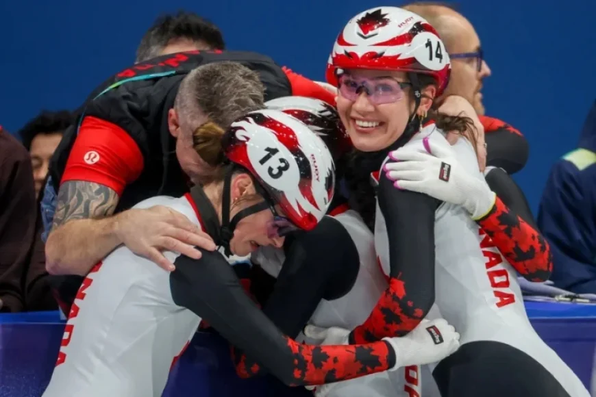 Canadian Short Track Speed Skaters Claim Bronze in Relay Event