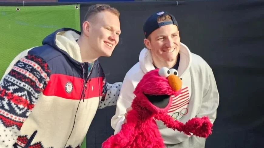 Elmo Interviews Tkachuk Brothers at 2026 Olympic Games