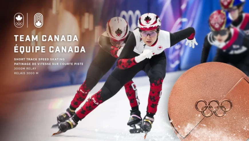 Canada Secures Bronze in Women’s 3000m Relay Short Track Speed Skating